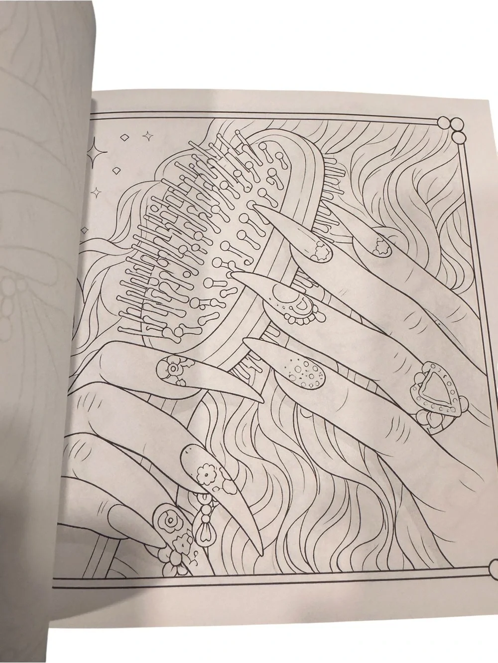 Nail Design Coloring Book